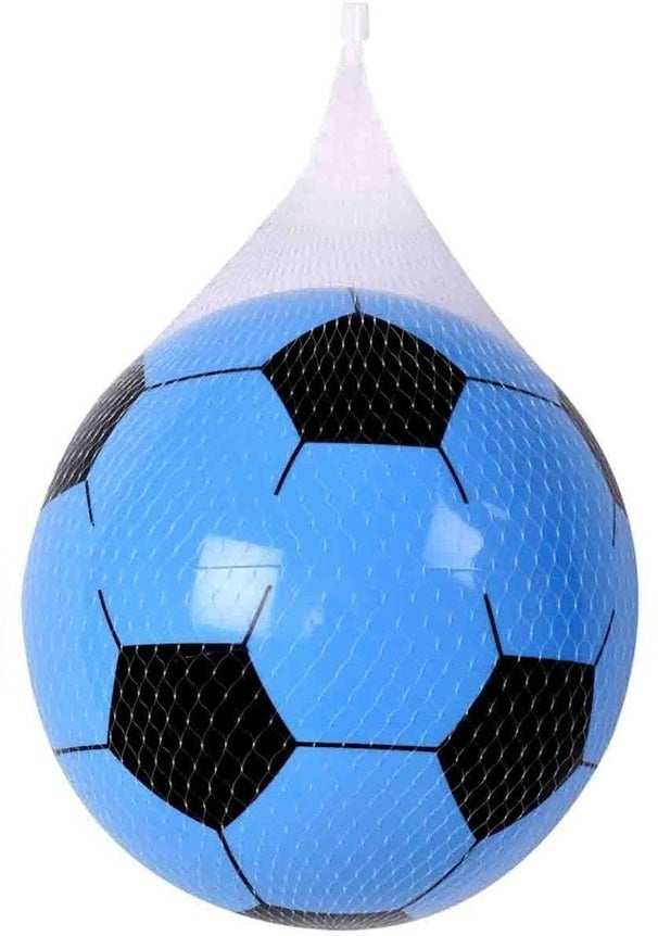 HOT SHOTS  ASSORTED COLOUR DEFLATED PVC FOOTBALL SIZE 9". 1373860 \\\KD31832