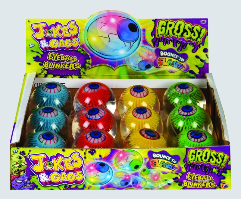 GROSS CRAZY ASSORTED LIGHT UP EYE BALL BLINKERS. 1373774 \\\KD31834