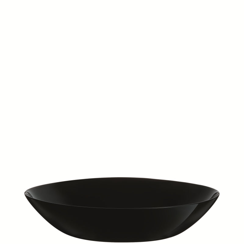 LUMINARC ZELIE RIMLESS SOUP BOWL 20CM BLACK. AV7146 \\\KD31844