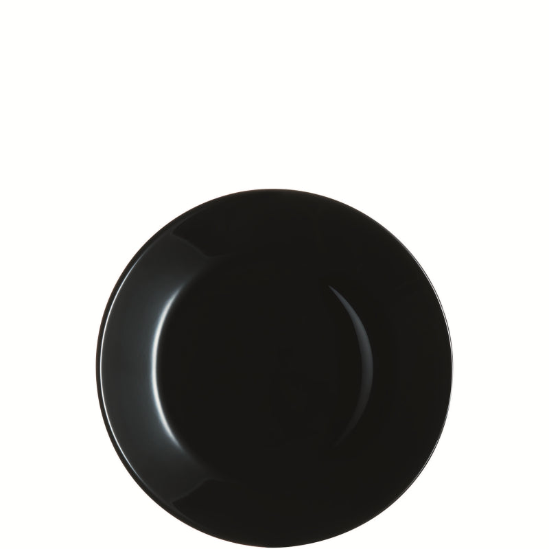 LUMINARC ZELIE DESSERT PLATE 18CM BLACK. AV3891 \\\KD31845