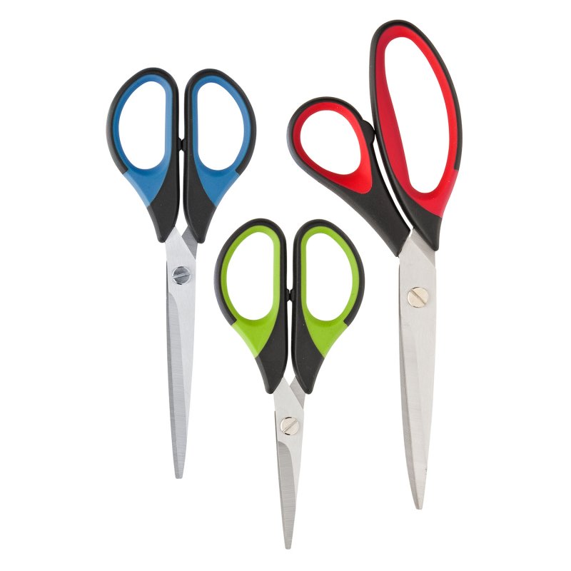 TAYLORS EYE WITNESS SOFT GRIP 3 PIECE SCISSOR SET. SSKS012 \\\KD31851