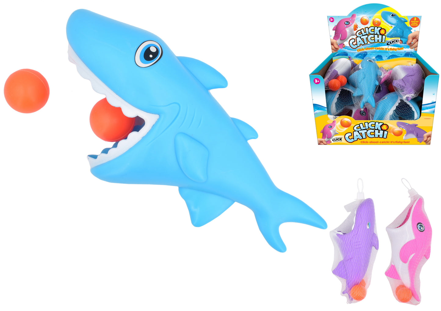 CLICK & CATCH ASSORTED SEA LIFE ANIMAL CATCH IT GAME. TY0646 \\\KD31888