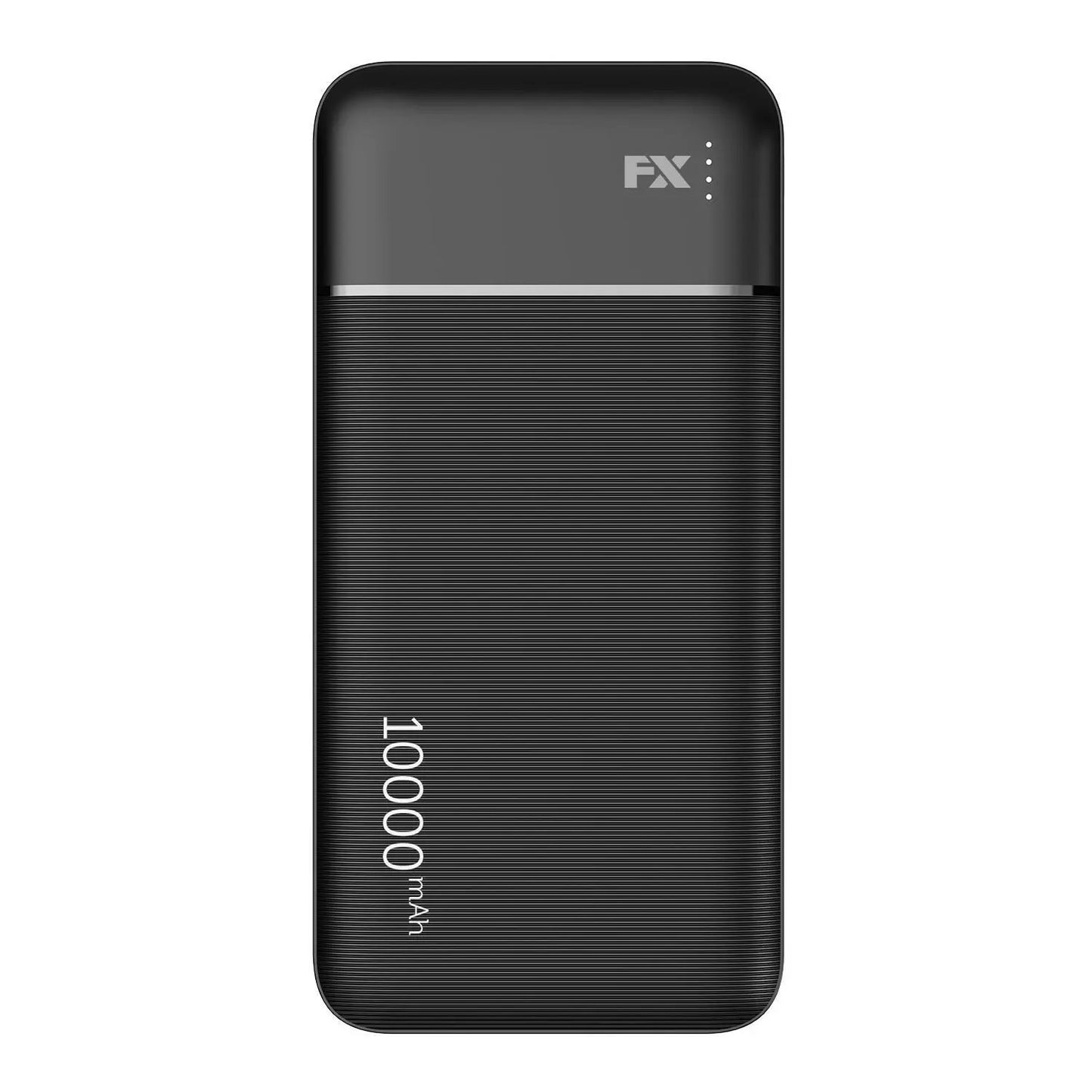 FX BLACK POWER BANK 10000 MAH WITH TYPE C 3A OUTPUT. FXPB103A \\\KD31920