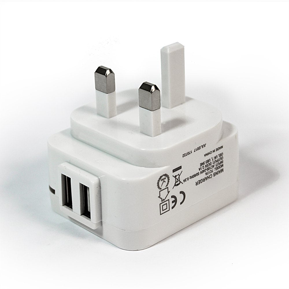 FX COMPACT USB A MAINS WALL CHARGER / ADAPTER 2.1AMP. FXPBM2WH \\\KD31922