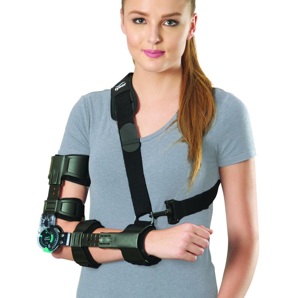 TYNOR WRIST & FORE ARM ROM ELBOW BRACE LEFT HAND 18.3 X 28.2 CM. LE46 \\\KD31943