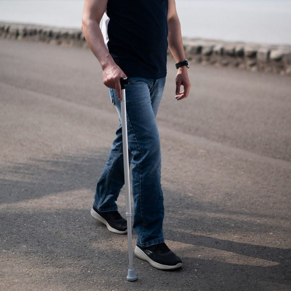 TYNOR SILVER L TYPE WALKING STICK 96CM. KD31949 \\\KD31949