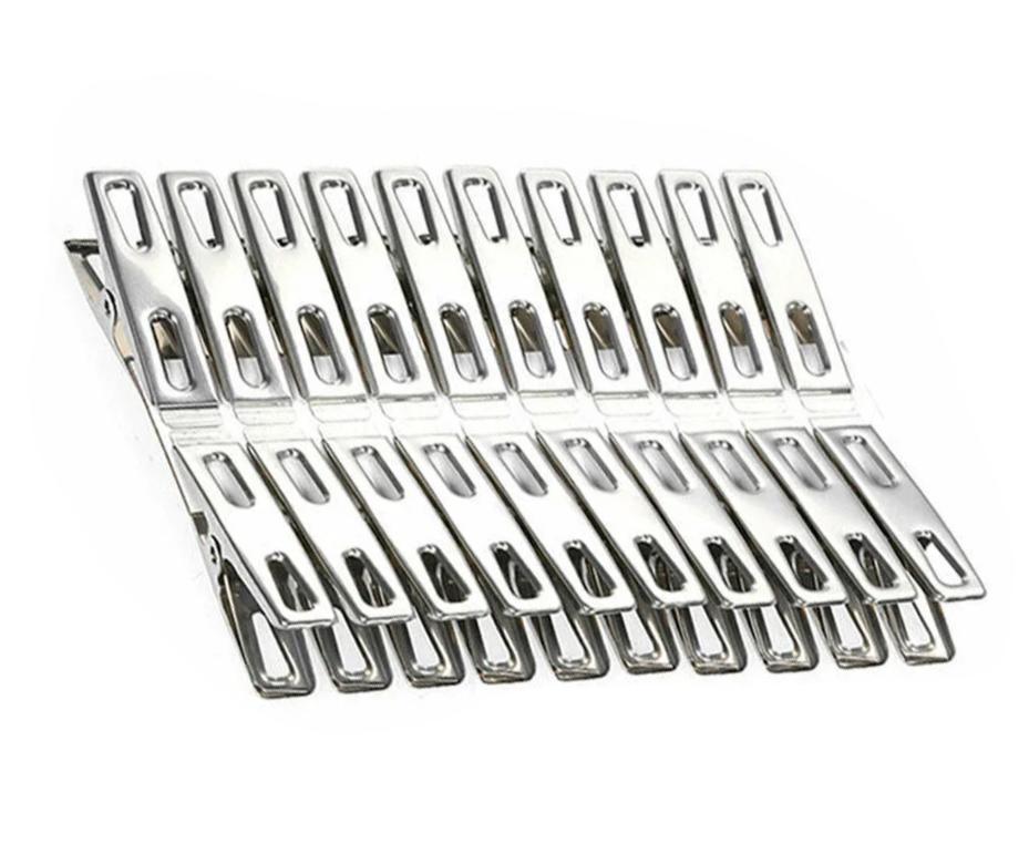 ADORN SATINLESS STEEL CLOTH PEGS 20/PK. AF031 \\\KD31990
