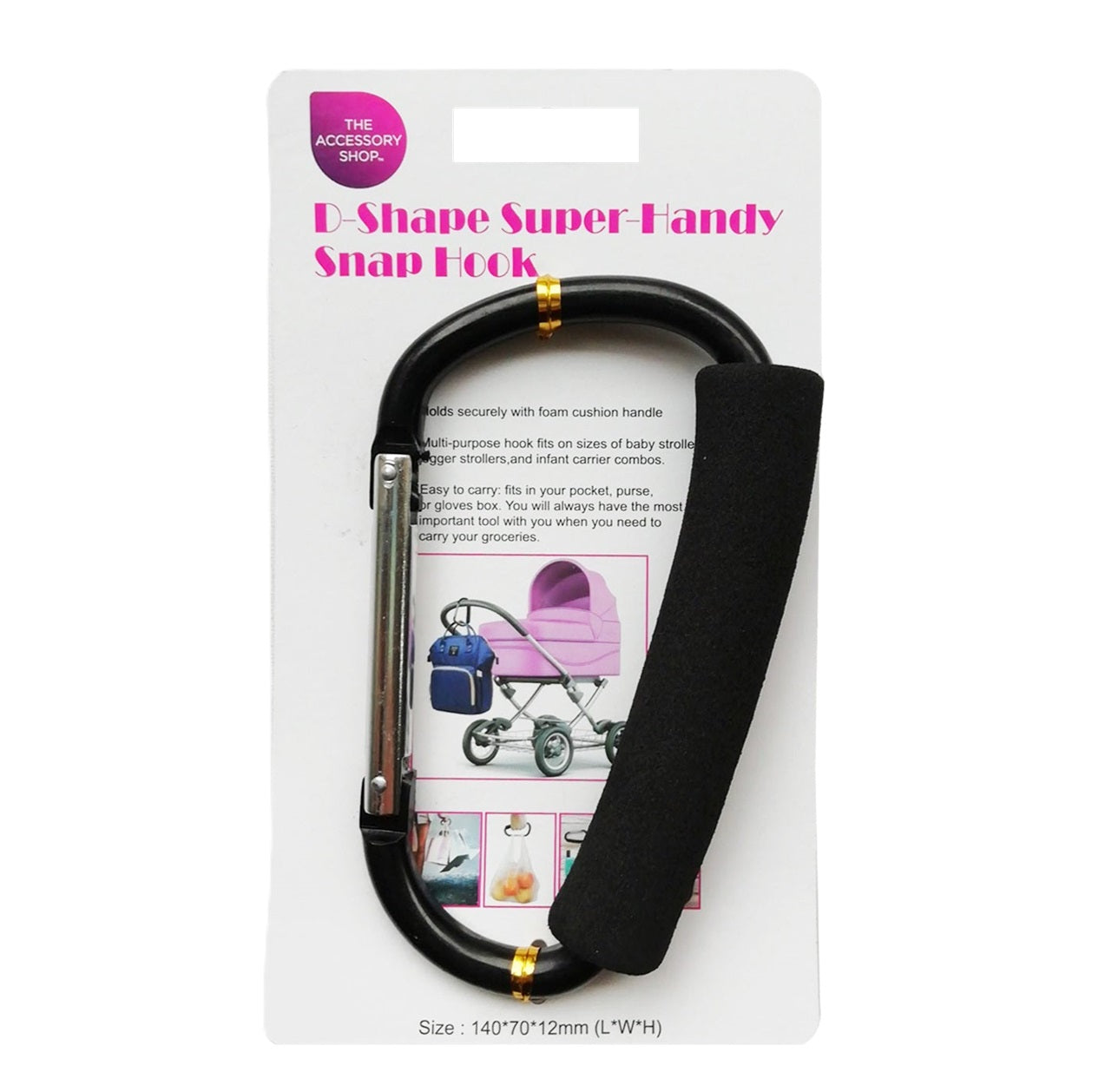 D-SHAPE SUPER HANDY SNAP HOOK. CN042 \\\KD31995