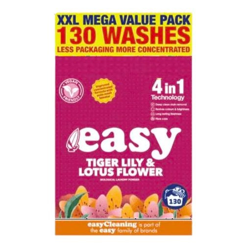 EASY TIGER LILY & LOTUS FLOWER WASHING POWDER 130 WASH 6.5KG. E2008557 \\\KD32021