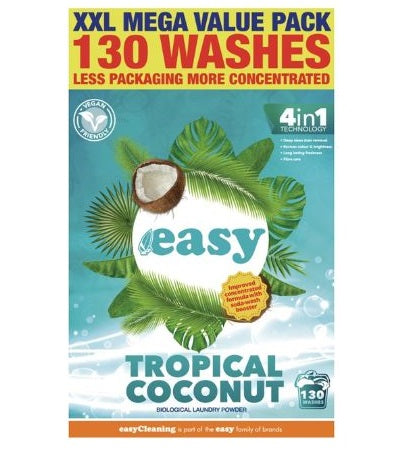 EASY TROPICAL COCONUT WASHING POWDER 130 WASH 6.5KG. E2008558 \\\KD32022