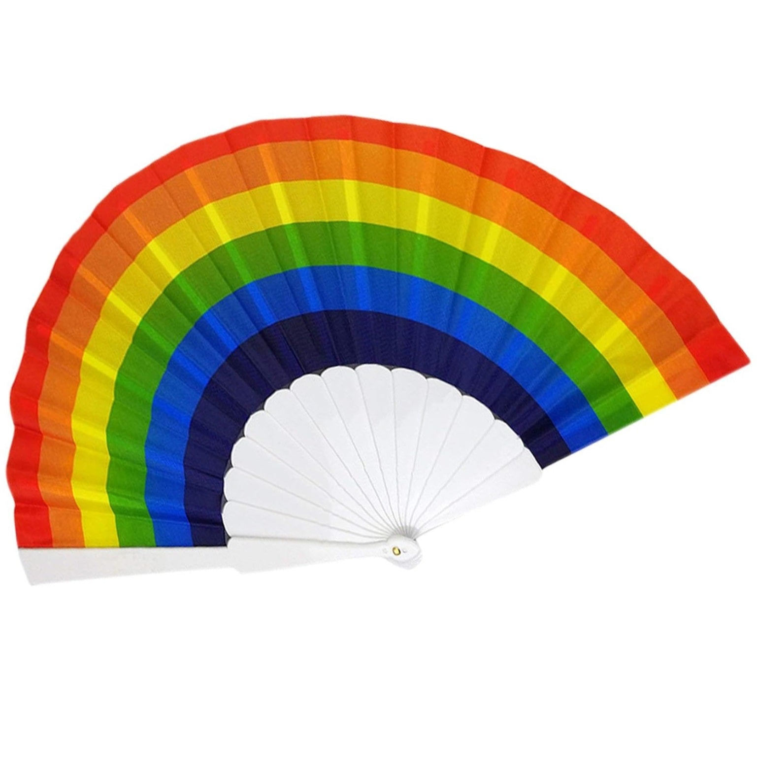 RAINBOW FOLDING HAND FAN 23CM. CF041 \\\KD32026