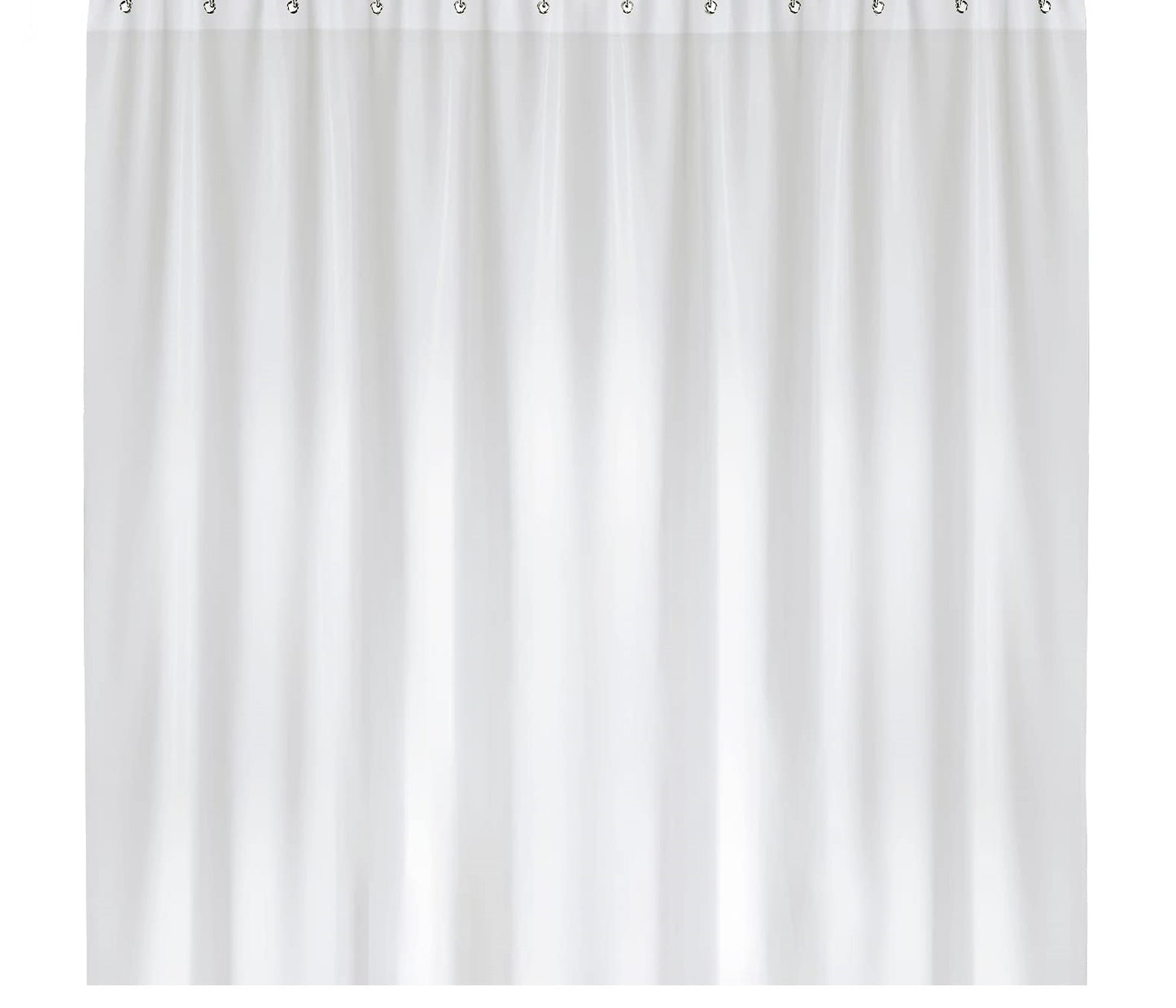NOBEL HOUSE PLAIN WHITE SHOWER CURTAIN 180 X 180CM. AJ073 \\\KD32061
