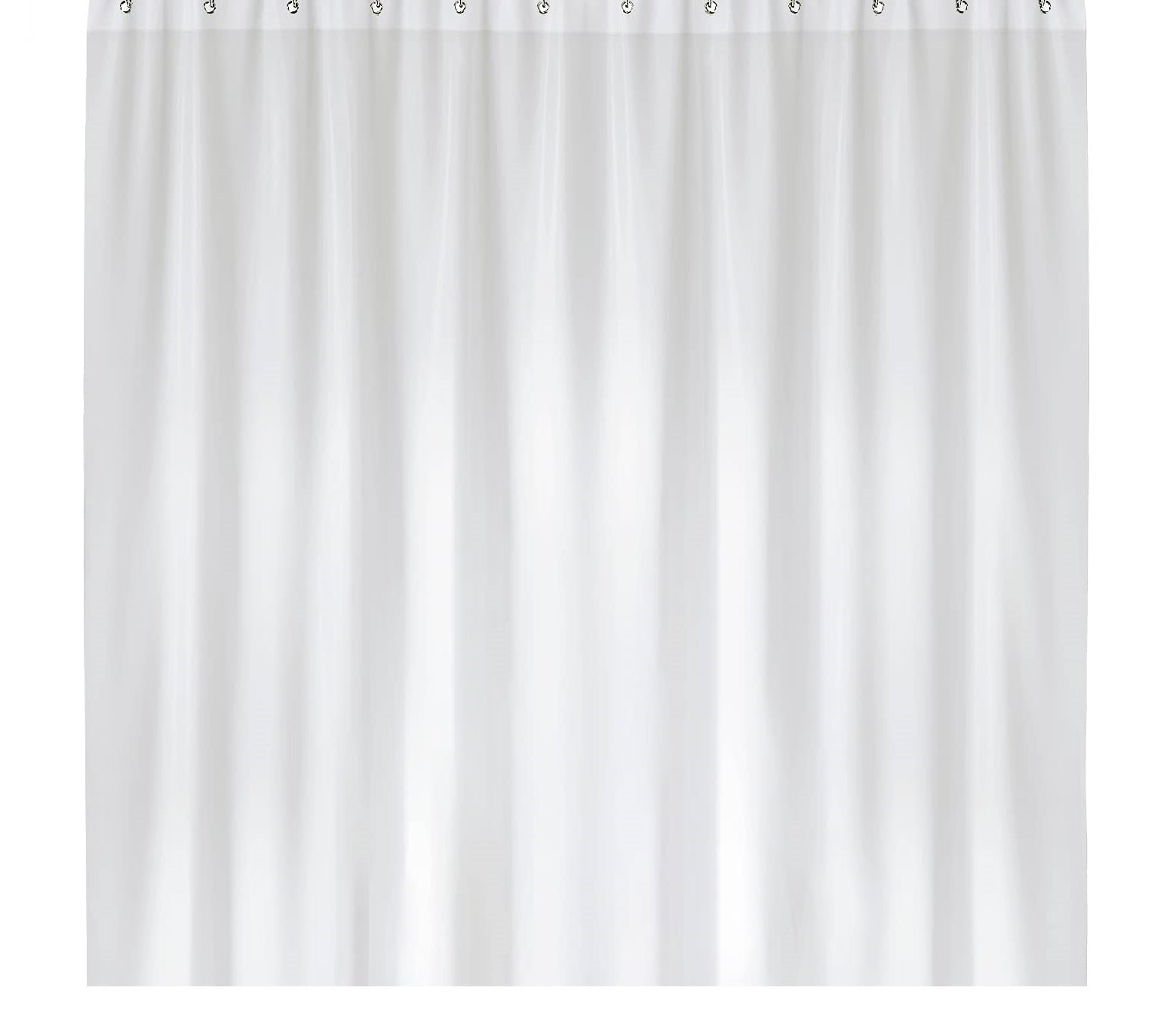 NOBEL HOUSE PLAIN WHITE SHOWER CURTAIN 180 X 180CM. AJ073 \\\KD32061