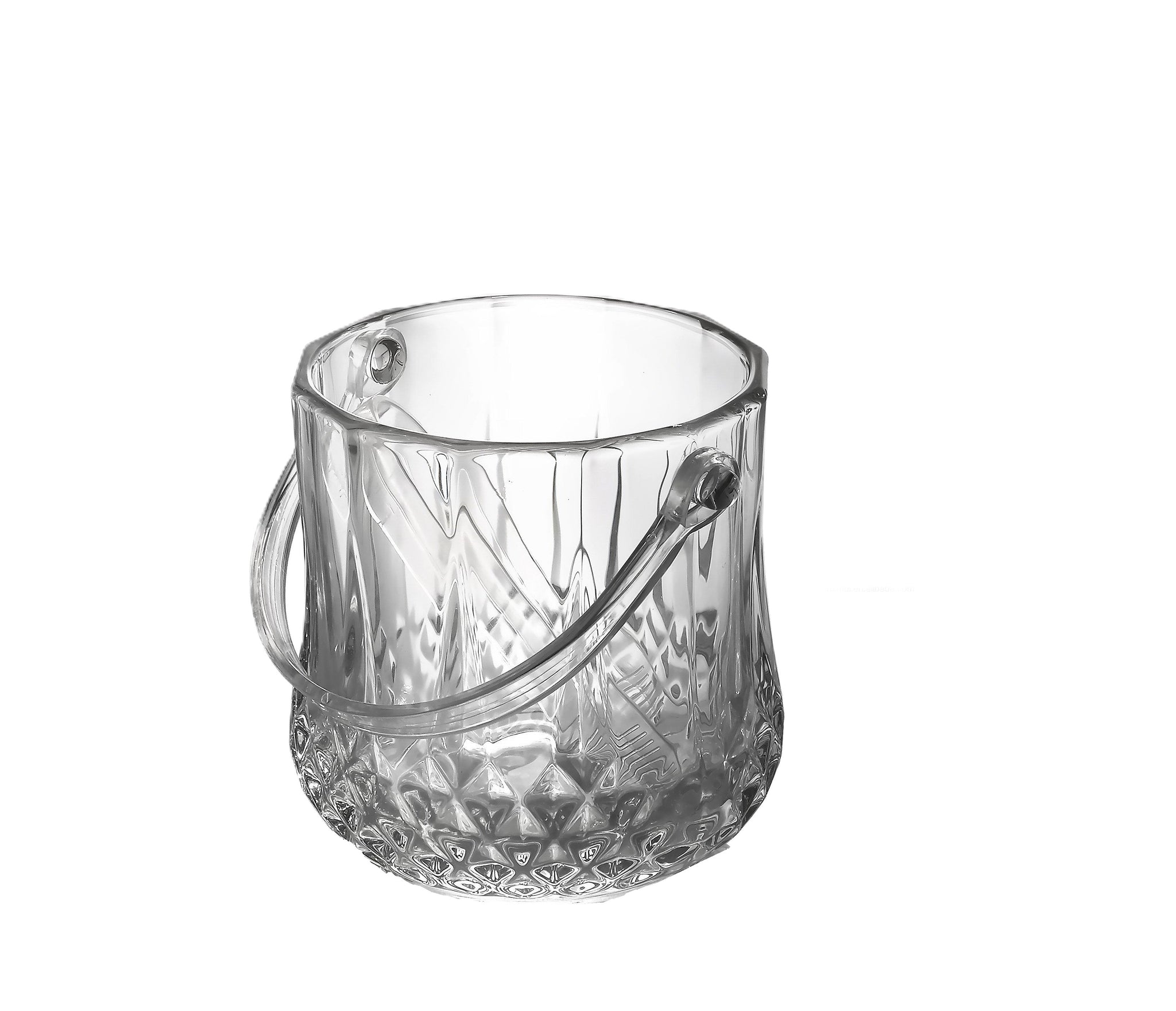 GLASS ICE BUCKET WITH TONGS 1LTR 12 X13.5CM. AS094 \\\KD32064