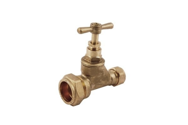 SECURPLUMB U9723 BRASS POLY STOP VALVE 15 X 25MM. U9723 \\\KD32088