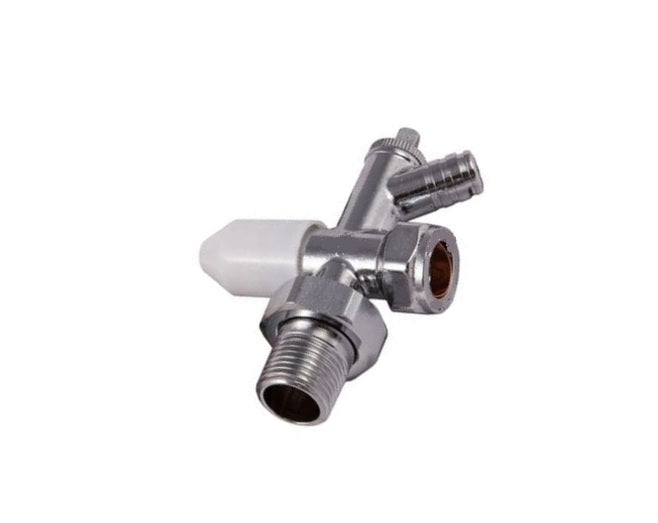 SECURPLUMB U9711 CHROME PLATED RADIATOR VALVE & DRAIN OFF 15MM. U9711 \\\KD32094
