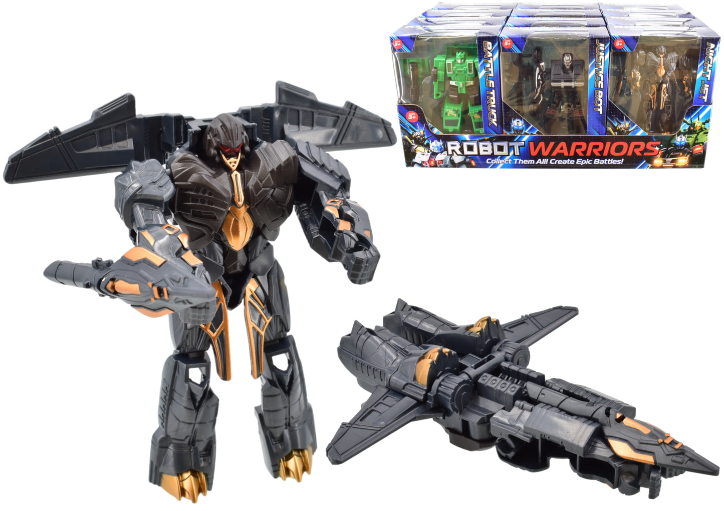 ASSORTED COLOUR ROBOT WARRIORS SET. TY0798 \\\KD32110