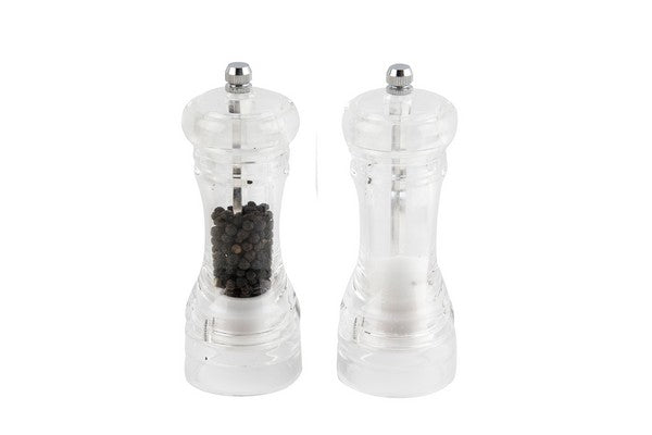 APOLLO ACRYLIC SALT & PEPPER MILL SET 14CM. AP4217 \\\KD32125