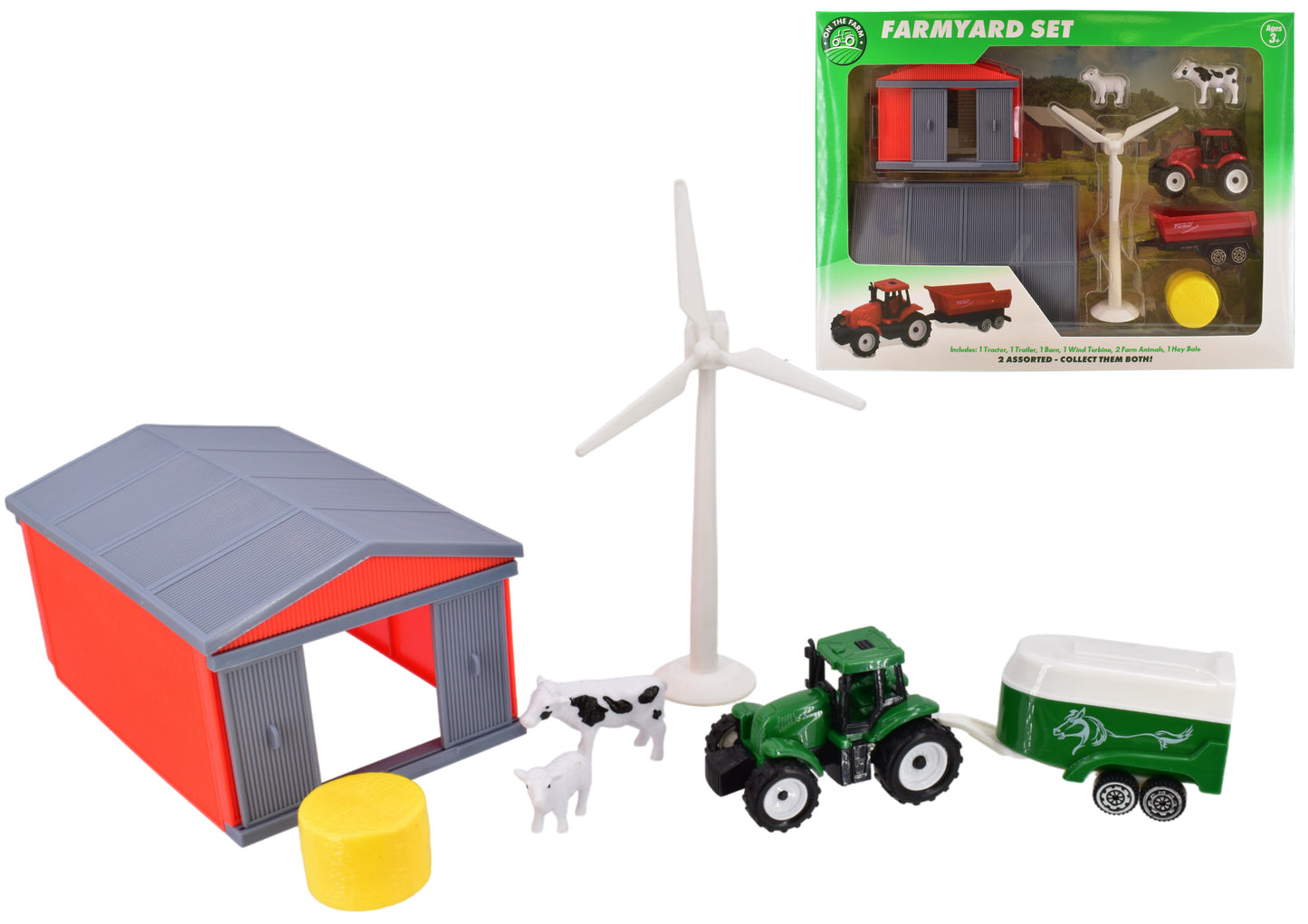 ASSORTED 7 PCS ON THE FARMYARD PLAY SET. TY0615 \\\KD32130