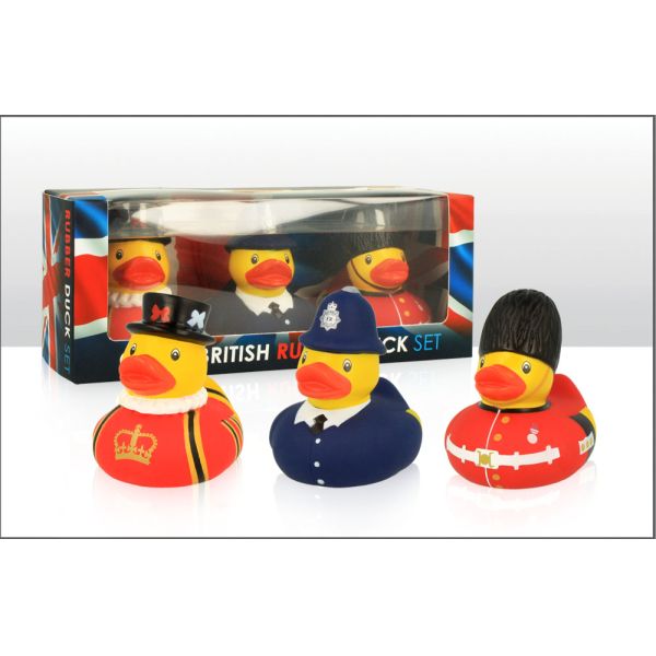 LONDON RUBBER DUCKS IN UNIFORMS SET OF 3. EL72474 \\\KD32134