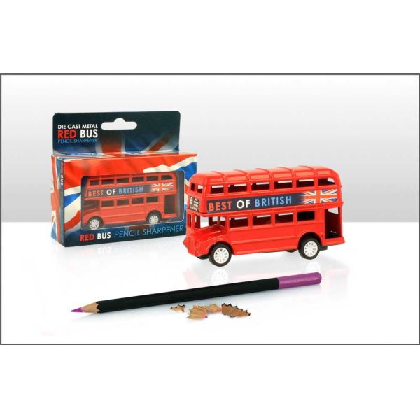 LONDON DIE CAST METAL RED BUS PENCIL SHAPENER. EL53977 \\\KD32141