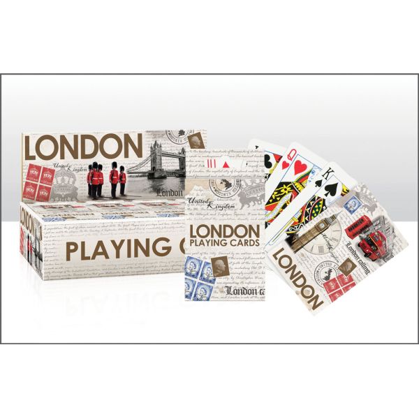 LONDON COLLAGE PLAYING CARDS. EL77602 \\\KD32143