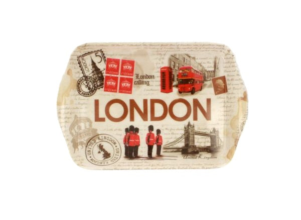 LONDON COLLAGE SMALL TRAY 21CM. EL78114 \\\KD32149