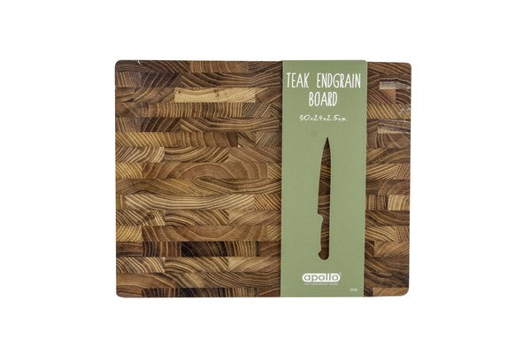 APOLLO ENDGRAIN TEAK BOARD 30 X 24CM. AP3533 \\\KD32270