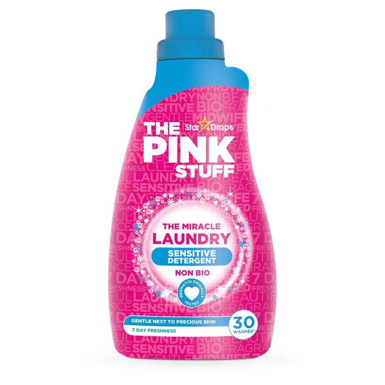 STARDROPS THE PINK STUFF MIRACLE LAUNDRY SENSITIVE DETERGENT NON BIO 960ML. WL7499 \\\KD32295