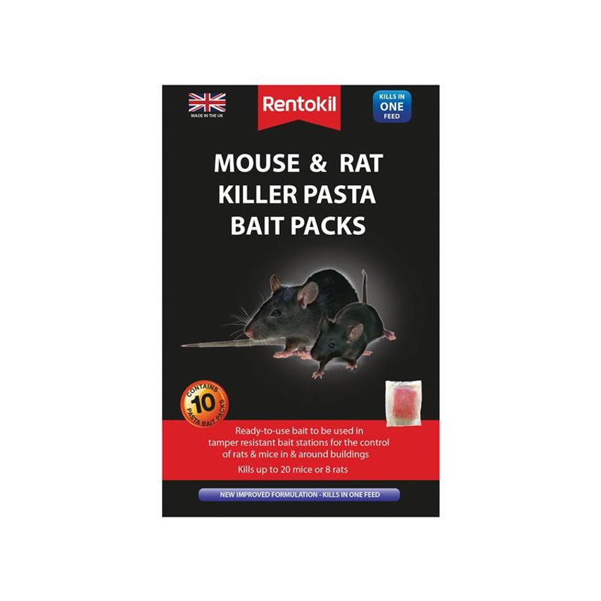 RENTOKIL MOUSE & RAT KILLER PASTA BAIT 5 SACHET. FMR51 \\\KD32300