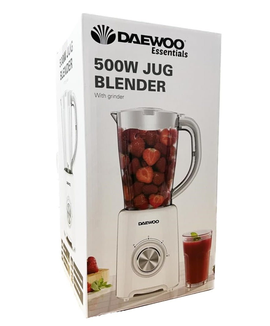 DAEWOO TABLE BLENDER & COFFEE GRINDER WHITE 1.5LTR. SDA1907GED \\\KD32324