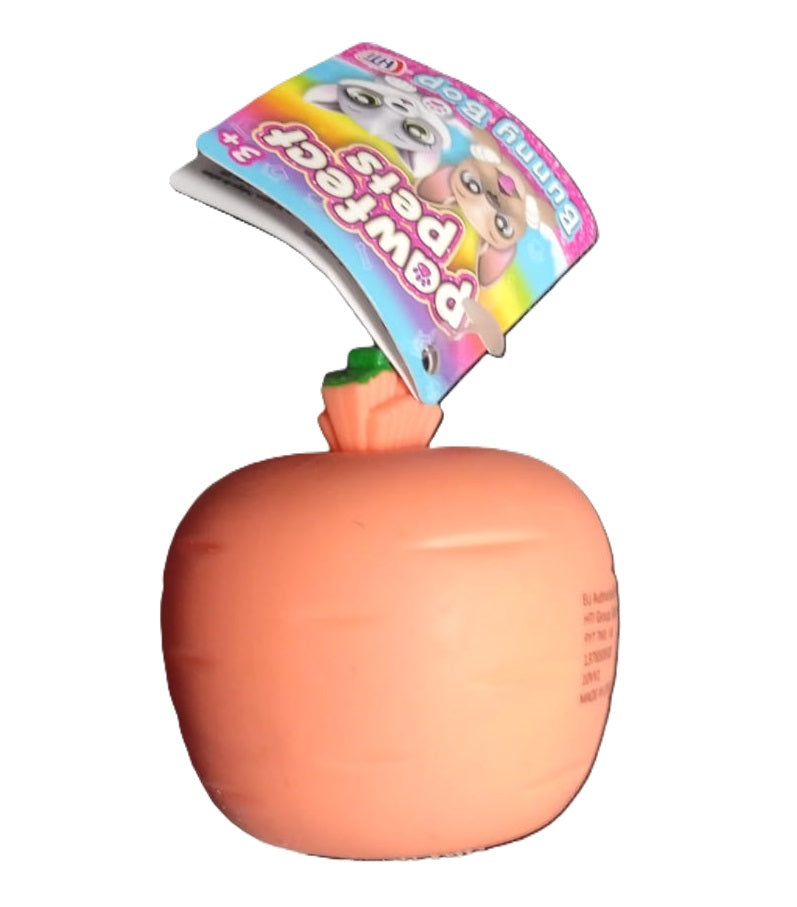PAWFECT PETS FUNNY CARROT RABBIT CUP SQUEEZE BUNNY BOP TOY. 1376509 \\\KD32385