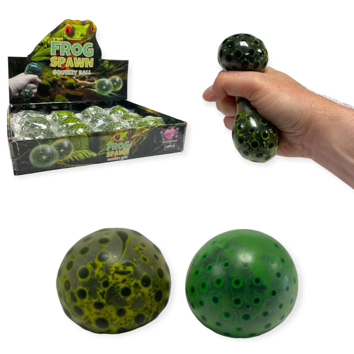 ASSORTED SQUEEZY FROG SPAWN BALL 6CM. HU1579 \\\KD32430