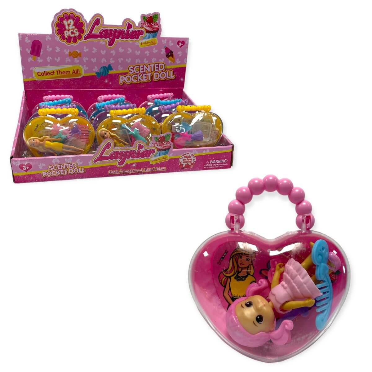 ASSORTED POCKET DOLL IN HEART CASE. HU1412 \\\KD32437