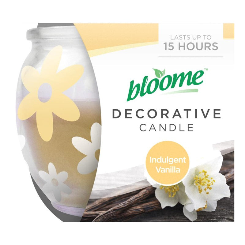 BLOOME DECORATIVE FRAGRANCED SLEEVECANDLE INDULGENT VANILLA. OL316162 \\\KD32449