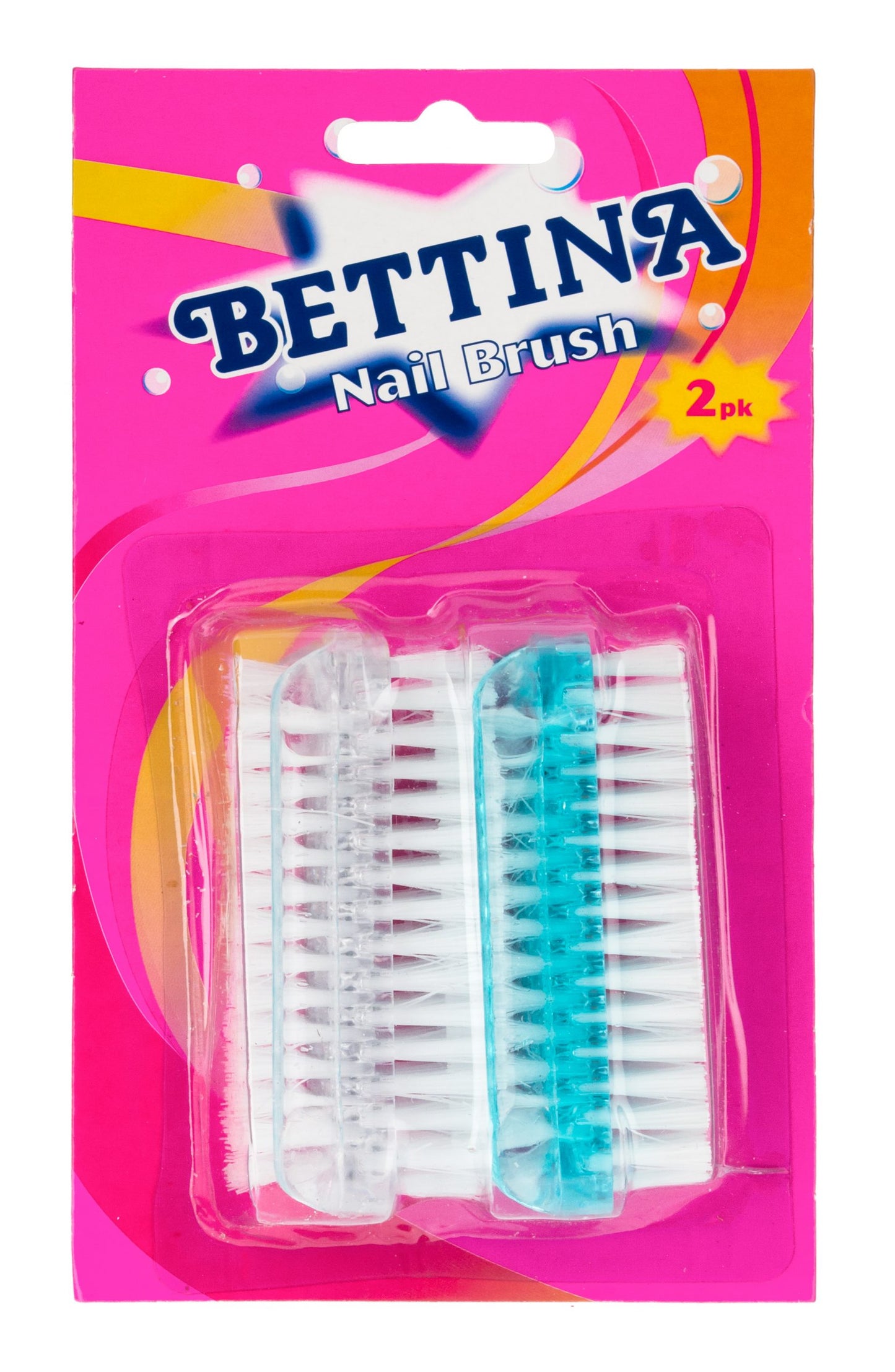 BETTINA PLASTIC NAIL BRUSH 2/PK. B113PK2 \\\KD32512