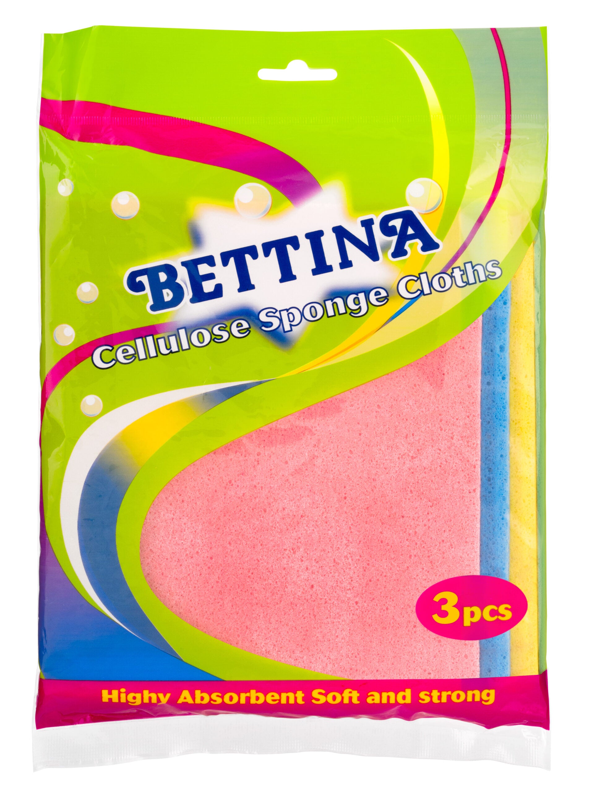 BETTINA CELLULOSE SPONGE CLOTHS 5/PK. B177 \\\KD32513