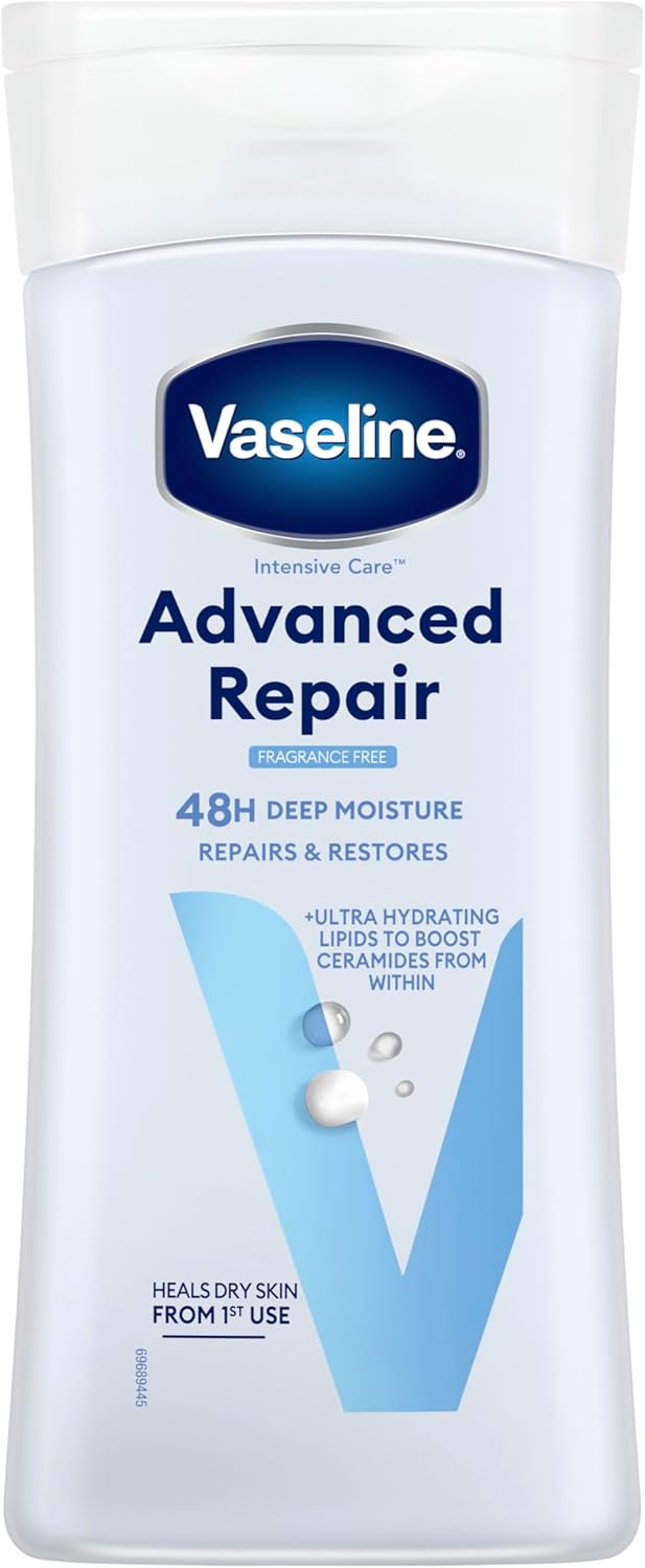 VASELINE INTENSIVE CARE ADVANCED REPAIR FRAGRANCE FREE BODY LOTION 200ML. KD32539 \\\KD32539
