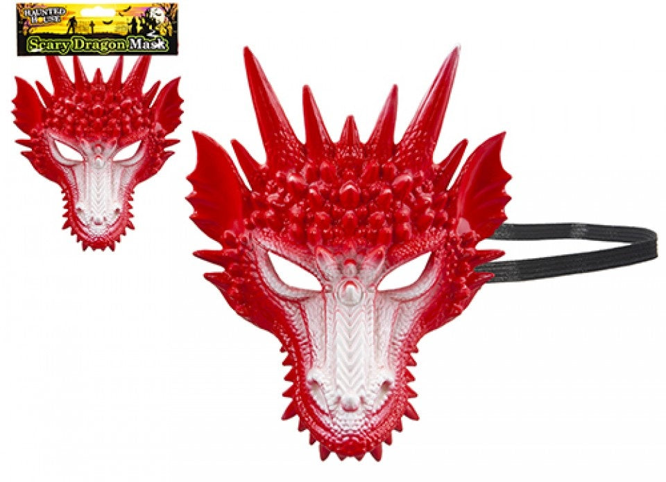 HAUNTED HOUSE SCARY DRAGON HALF MASK. PI973113 \\\KD32559