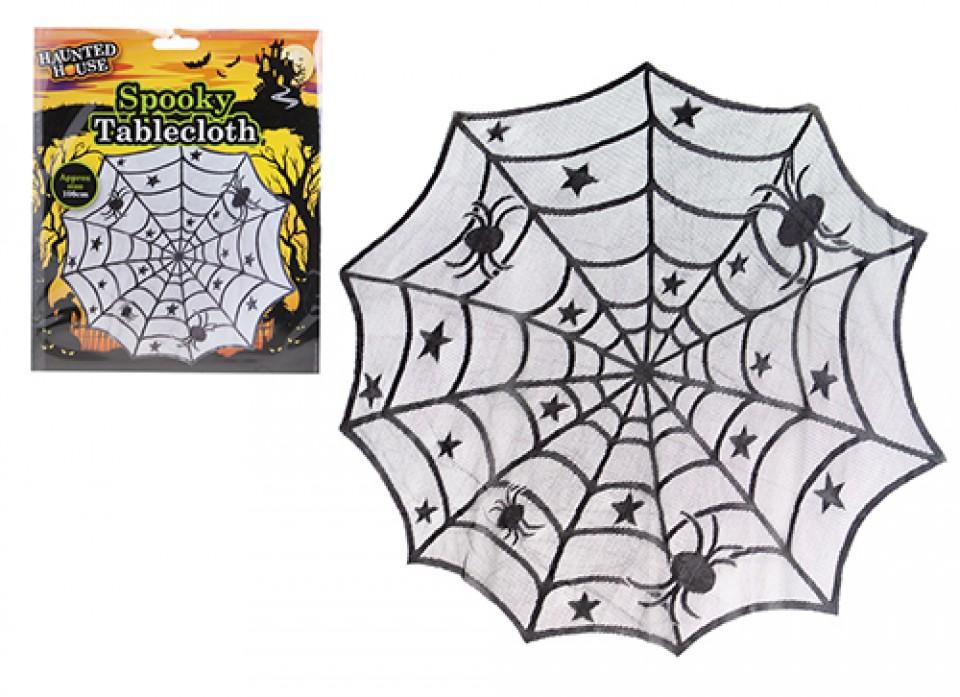 HAUNTED HOUSE SPOOKY TABLE CLOTH 100CM. PI975097 \\\KD32570