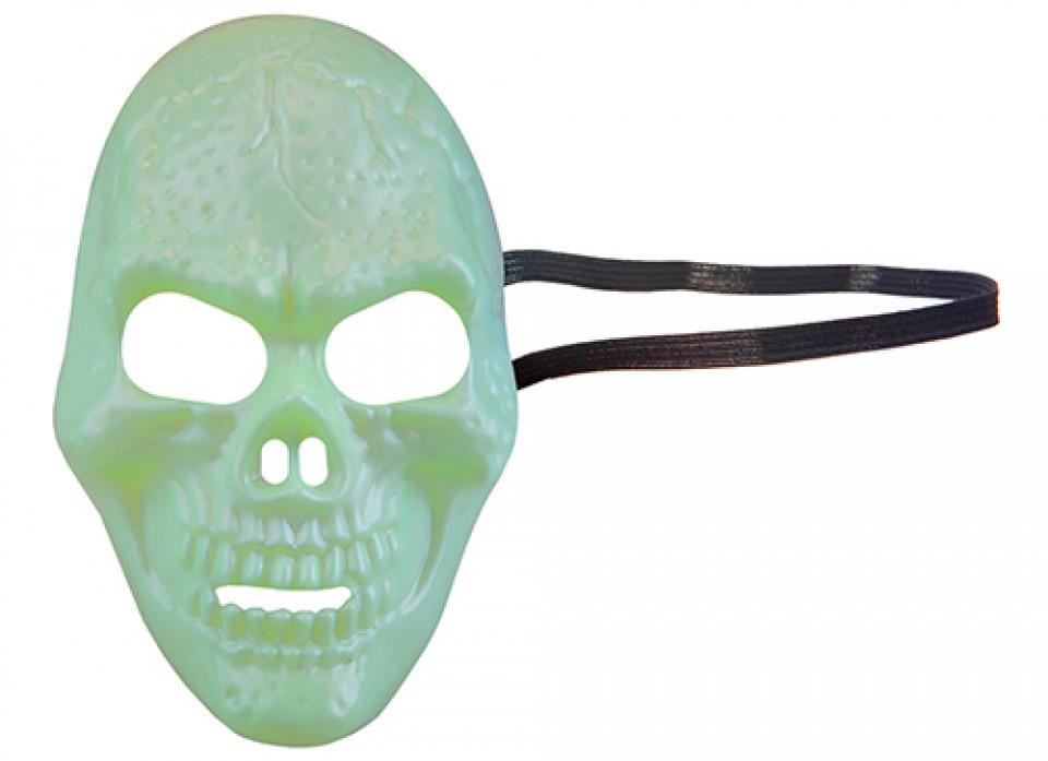 HAUNTED HOUSE GLOW IN THE DARK SKULL MASK. PI973126 \\\KD32573