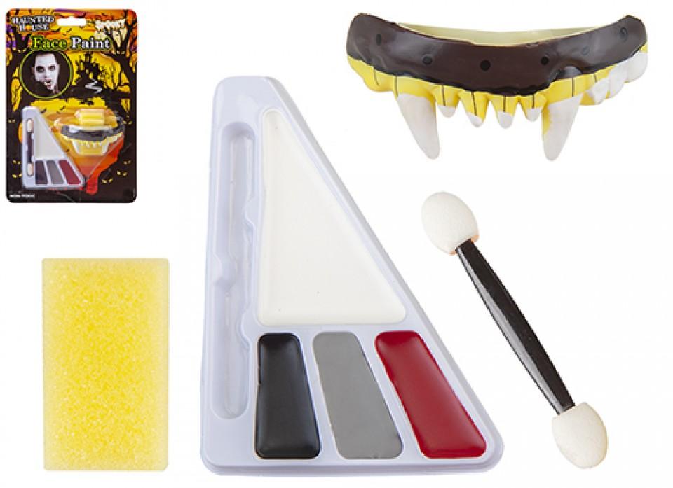 HAUNTED HOUSE VAMPIRE MAKE UP FACE PAINT KIT. PI974051 \\\KD32577