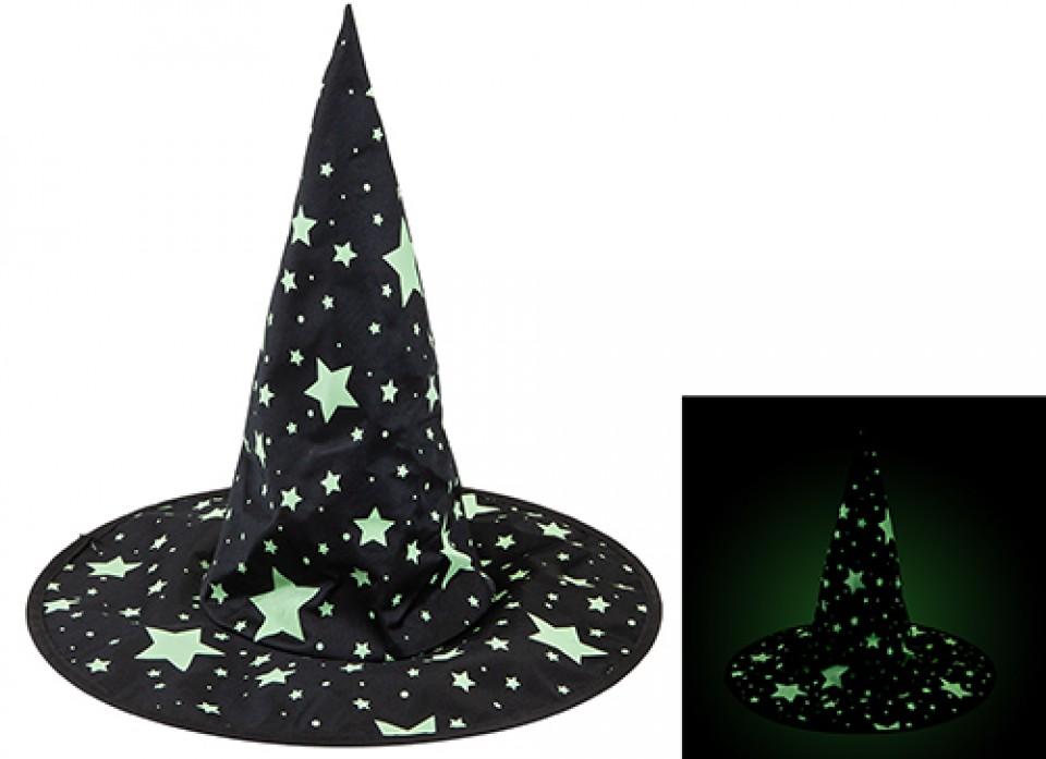 HAUNTED HOUSE GLOW IN THE DARK WITCH HAT. PI972017 \\\KD32588