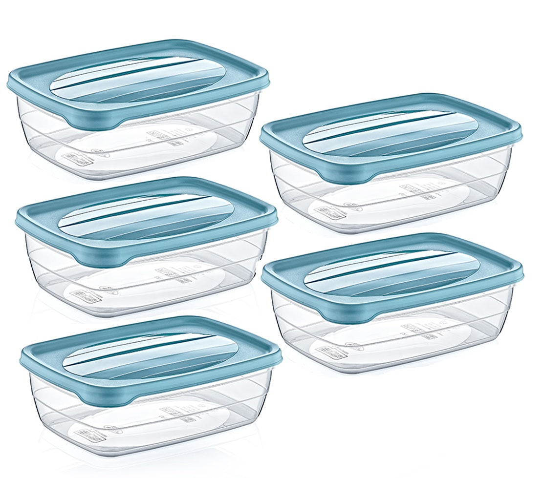 5/PK HOBBY LIFE TRENDBOX RECTANGULAR FOOD CONTAINER 3LTR. 021004 \\\KD32627