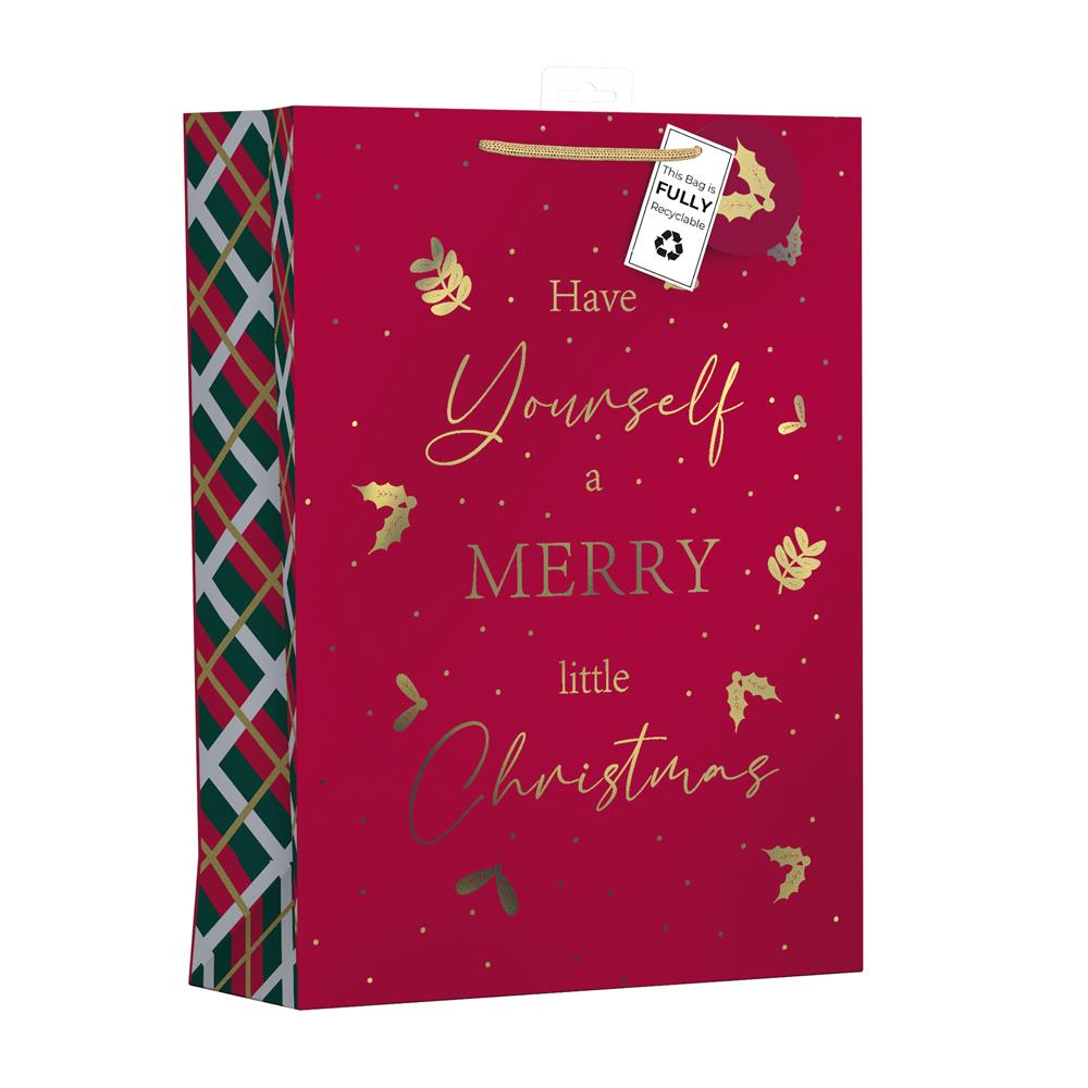 GIFTMAKER MERRY CHRISTMAS EXTRA LARGE GIFT BAGS APX 47 X 33 CM. XAPGB64X \\\KD32656