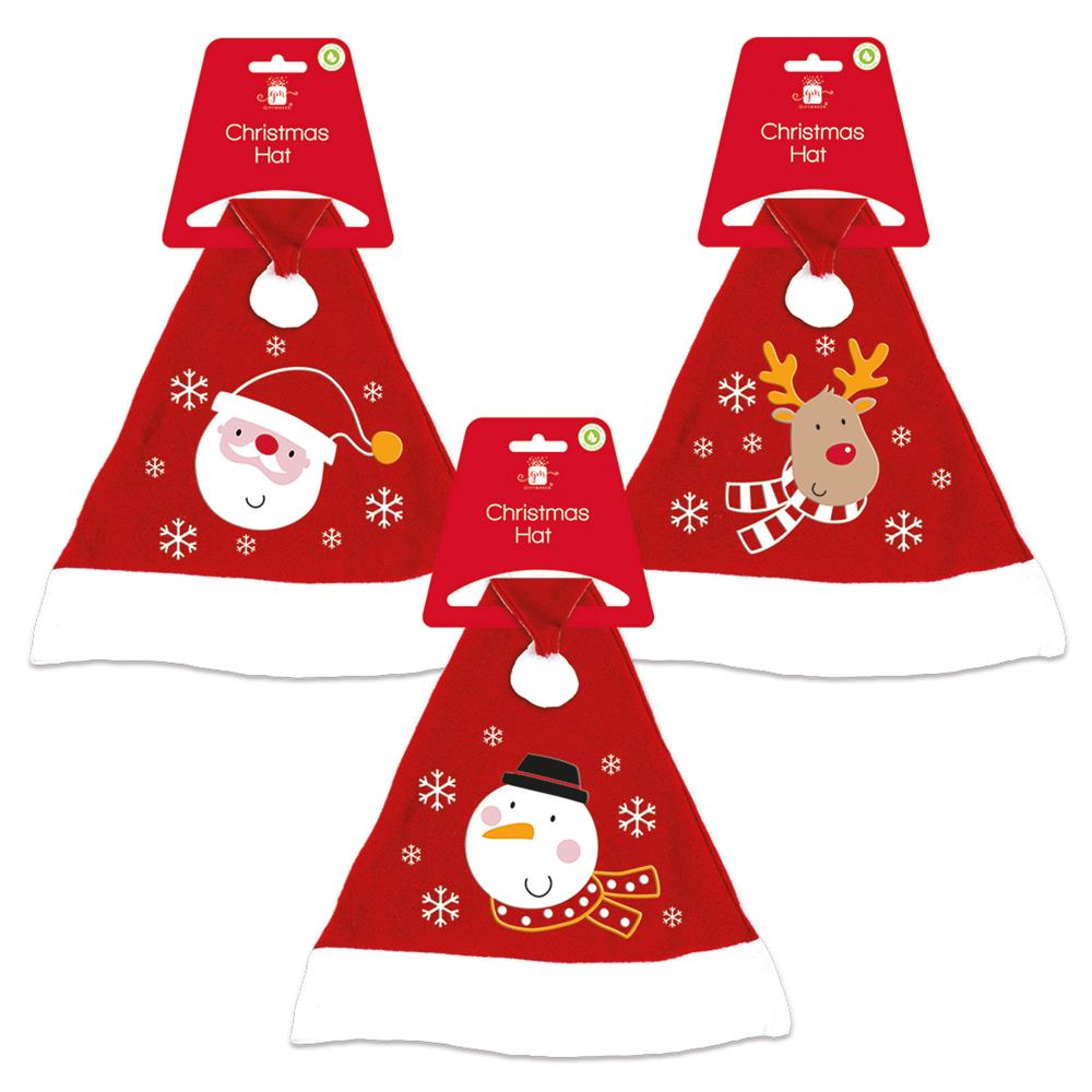 GIFTMAKER ASSORTED DESIGN CHILDREN CHRISTMAS HAT. XALGZ111/1 \\\KD32771