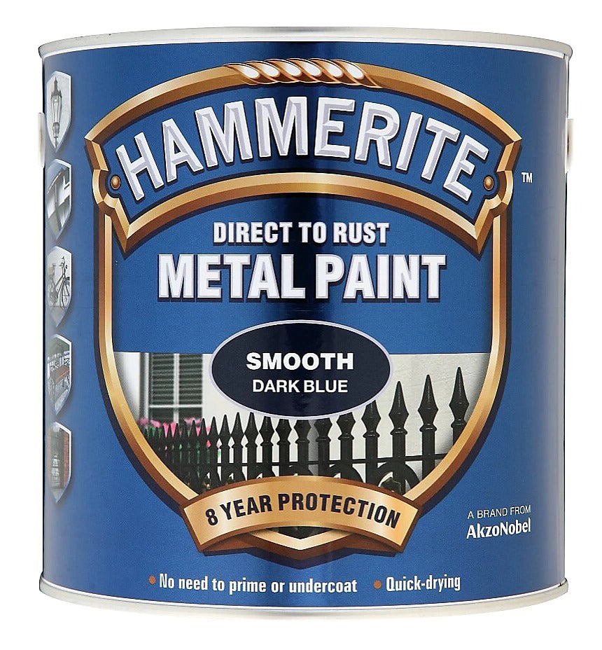 HAMMERITE SMOOTH DARK BLUE METAL PAINT 2.5LTR. 5084845 \\\KD32783
