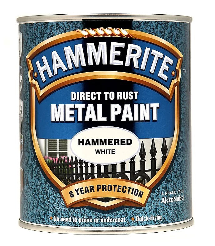 HAMMERITE HAMMERED WHITE METAL PAINT 2.5LTR. 5084839 \\\KD32786
