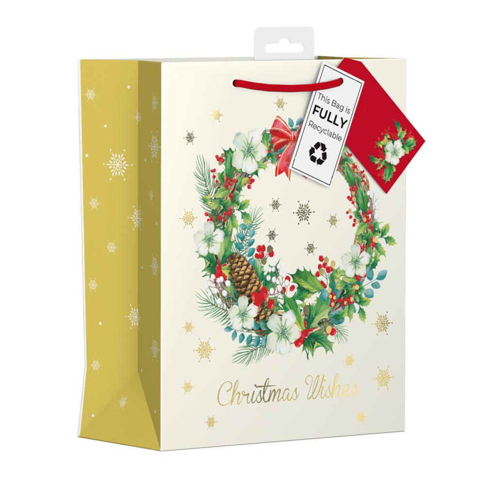 GIFTMAKER FOILAGE MEDIUM GIFT BAG APX 20 X 30CM. XANGB30M \\\KD32815