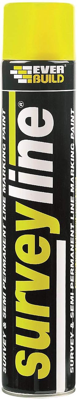EVERBUILD SURVEYLINE MARKER SPRAY YELLOW 700ML. 490215 \\\KD32822